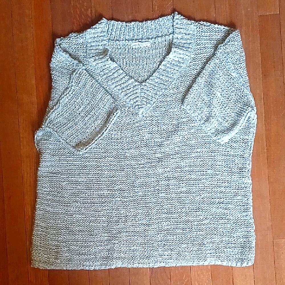 Easel Summer Weight Short Sleeve  Sweater